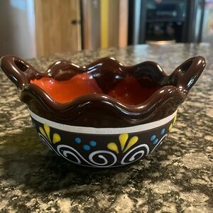 Hand Painted Salsa Bowl‎